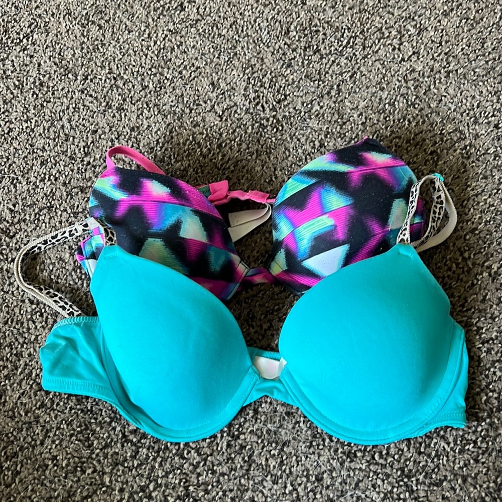 Pink bras